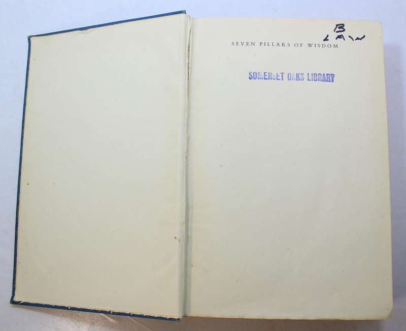 Seven Pillars Of Wisdom by T E Lawrence Hardcover Book
