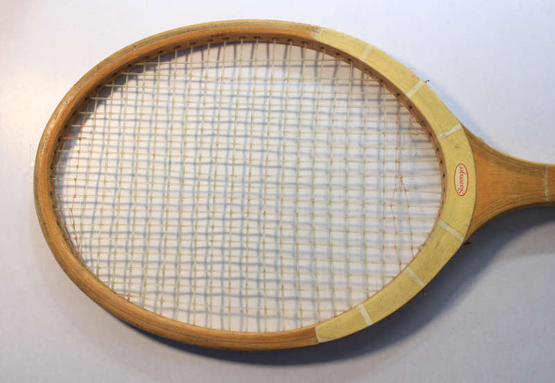 Vintage Slazenger College Model Wood Frame Tennis Racquet