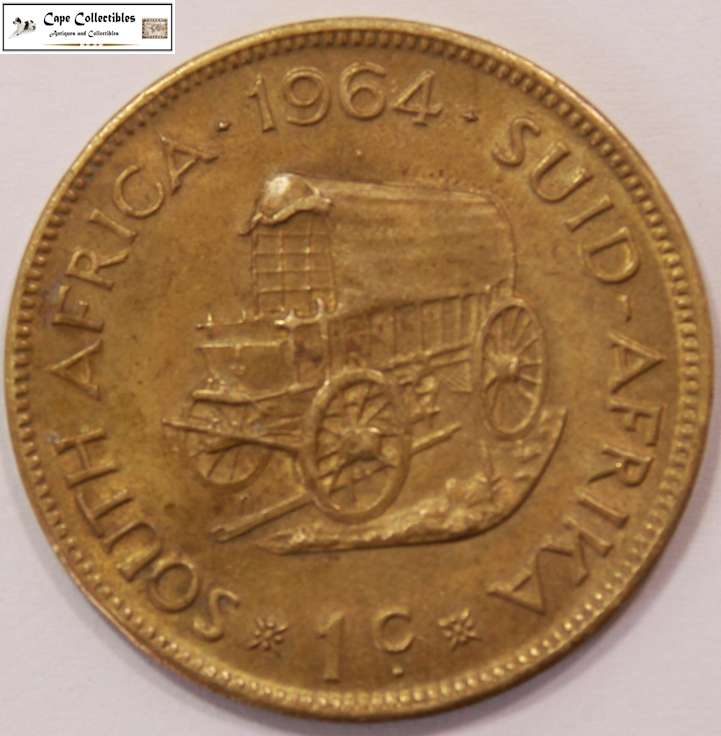 South Africa 1 Cent 1964 Coin Circulated
