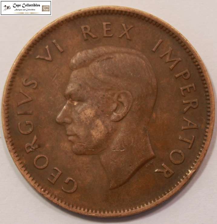 South Africa 1 Penny Coin 1940 Circulated