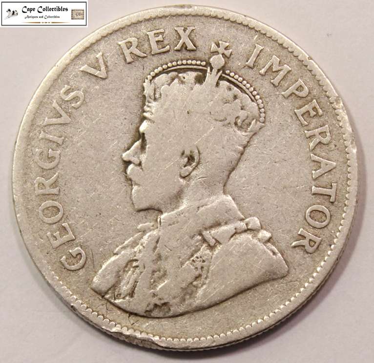 South Africa 2 1/2 Shilling 1924 Coin Circulated