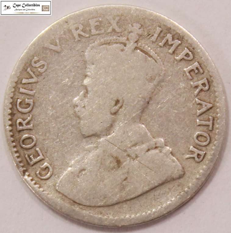 South Africa 3 Pence 1924 Coin Circulated