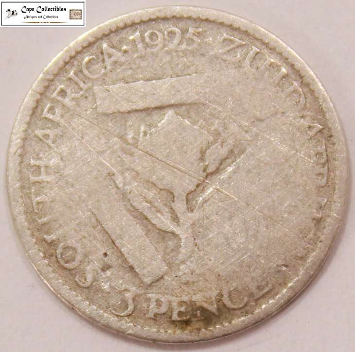 South Africa 3 Pence 1925 Coin Circulated