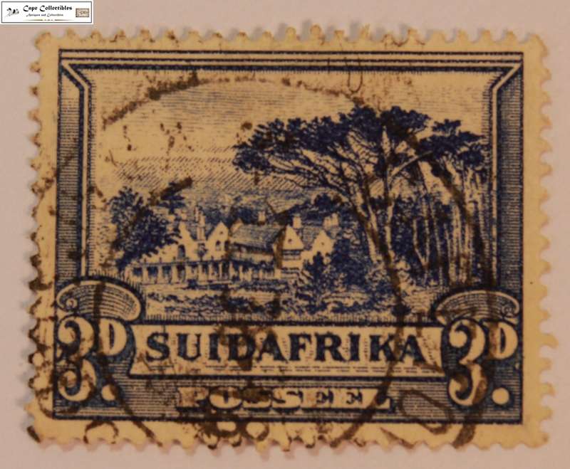 South Africa 3 Pence 1933/54 Groote Schuur Stamp (Scott 57)