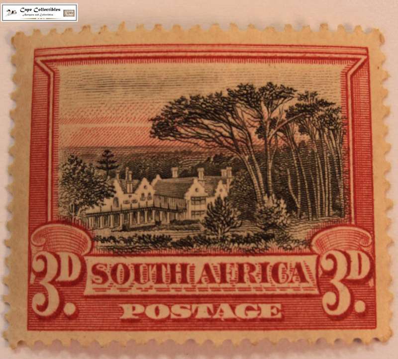 South Africa 3 Pence 1927-1928 Groote Schuur Stamp (Scott 27)