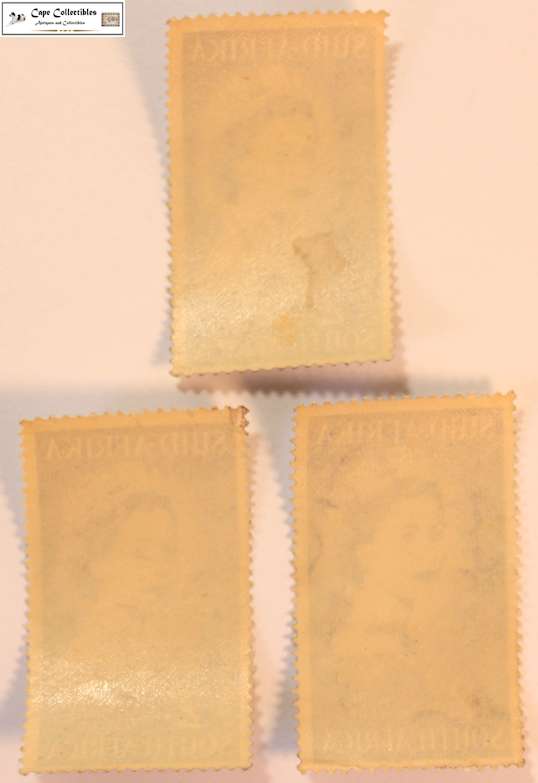 South Africa 3 x 2 Pence 1953 Coronation Queen Elizabeth II Stamp (Scott 192)