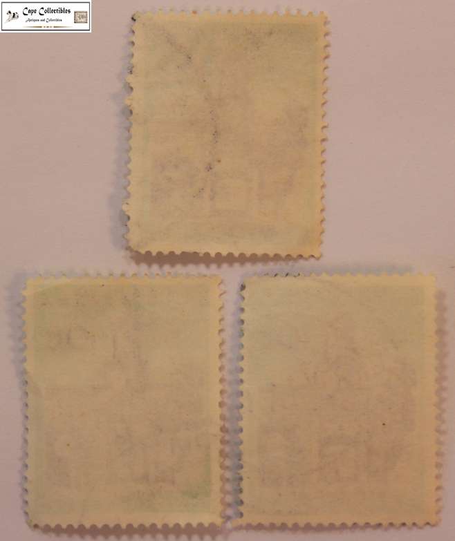 South Africa 3 x 10 Cent 1961 Cape Town Castle Entrance Stamps (Scott 337)