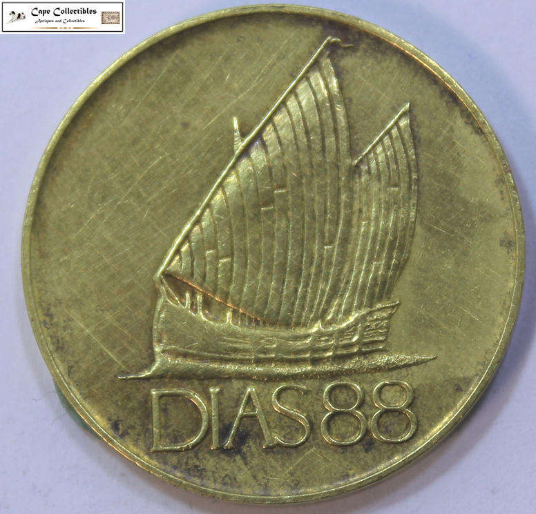 South Africa Dias 88 Lisboa Commemorative 1988 Medal Circulated