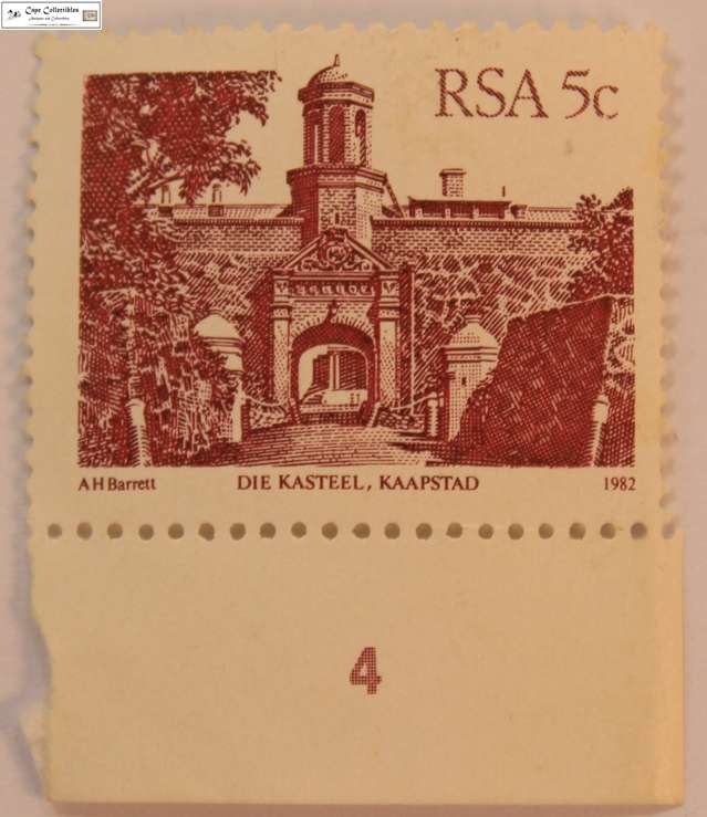 South Africa 5 Cents 1982 Die Kasteel Kaapstad Stamp (Scott 573)