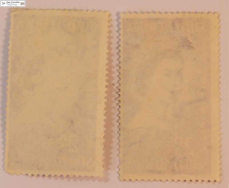 South Africa 2 x  2 Pence 1953 Coronation Queen Elizabeth II Stamp (Scott 192)
