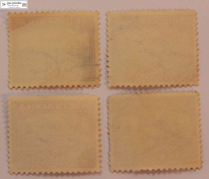 South Africa 4 x 2 Pence 1945 Union Buildings Stamps (Scott 55)