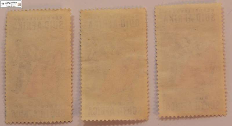 South Africa 3 x 2 1/2 Cent 1962 Volkspele Stamps (Scott 281)