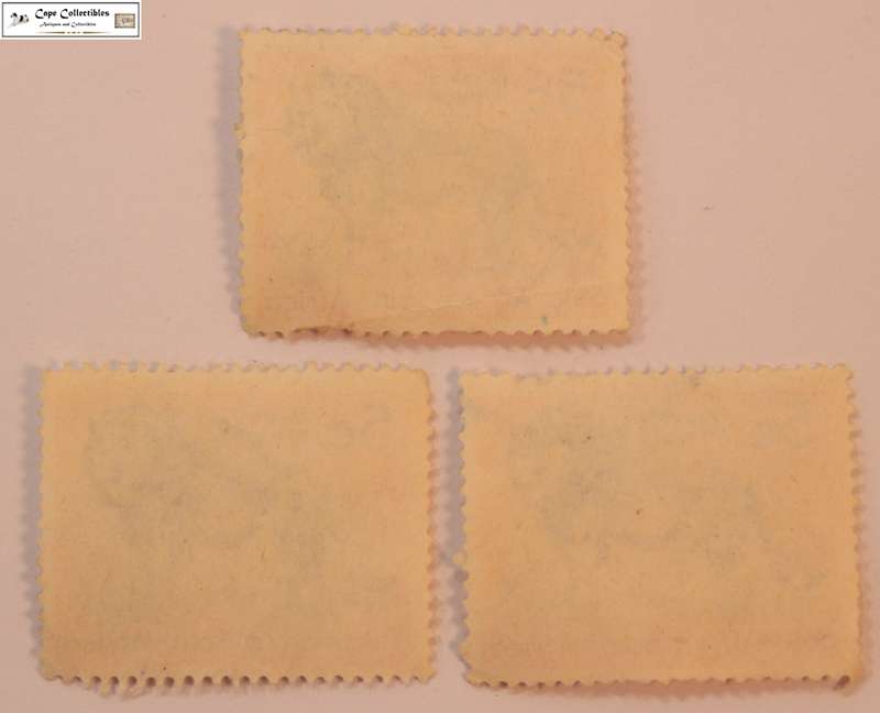South Africa 3 x 5 Cents 1961 Lion Stamps (Scott 247)