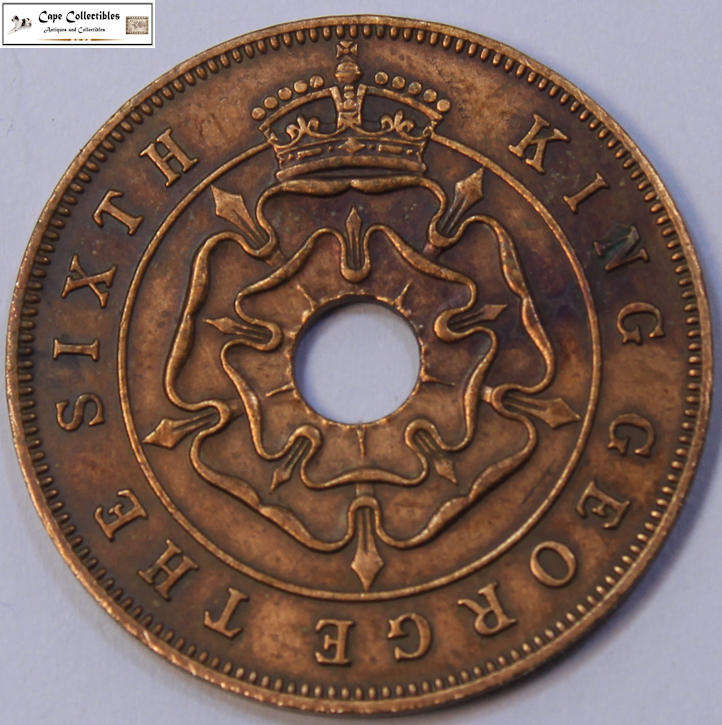 Southern Rhodesia 1951 1 Penny Coin Circulated