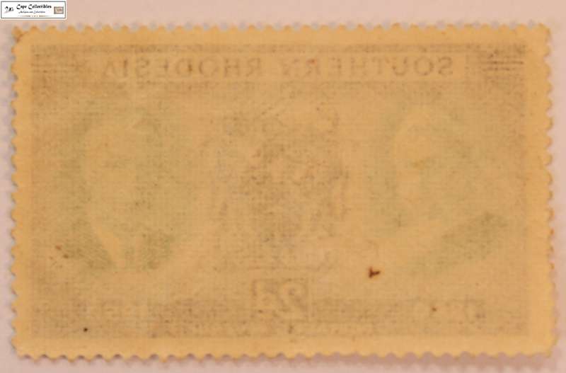 Southern Rhodesia 2 Pence 1950 60th Anniversary Rhodesia Stamp (Scott 73)