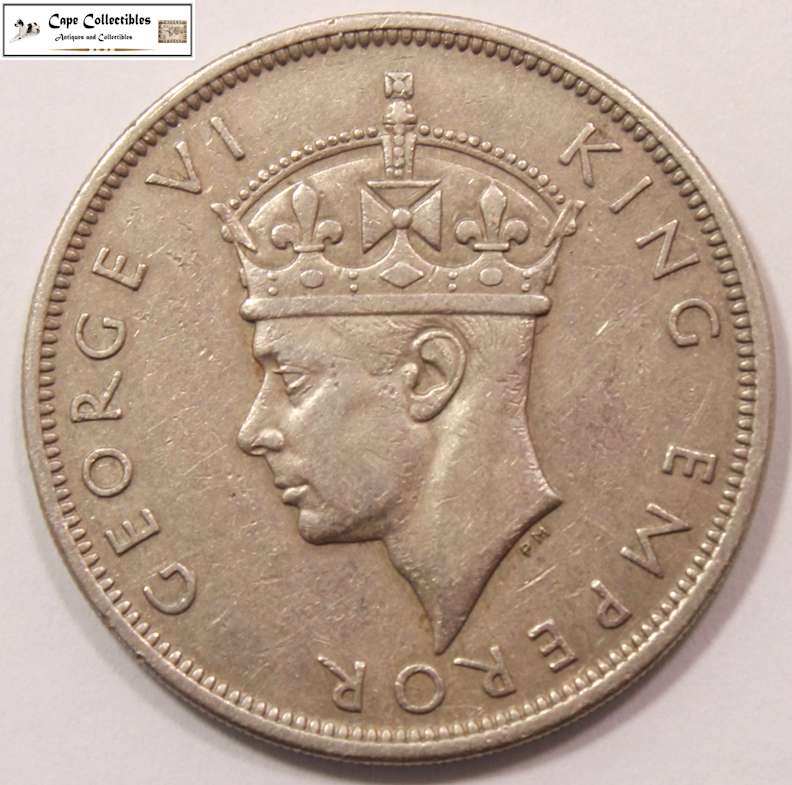 Southern Rhodesia 1/2 Crown 1947 Coin Circulated
