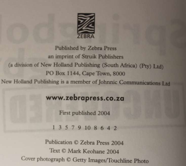 Springbok Rugby Uncovered The Inside Stories of SA Rugby's Controversies by Mark Keohane Softcover