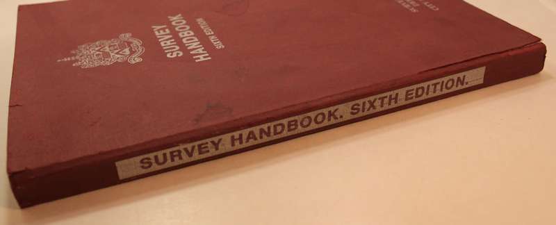 Survey Handbook Sixth Edition Survey Services Dept City Services Unit Softcover Book