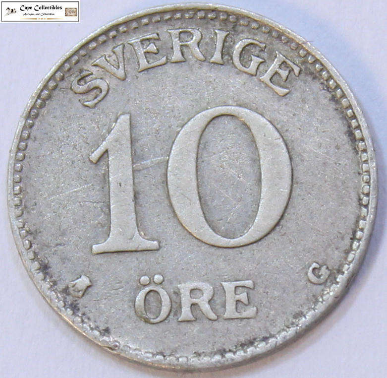 Sweden 10 Ore 1940 Coin Circulated