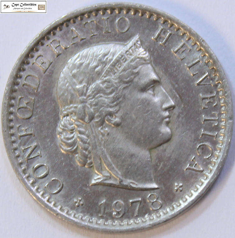 Switzerland 20 Rappen 1978 Coin Circulated