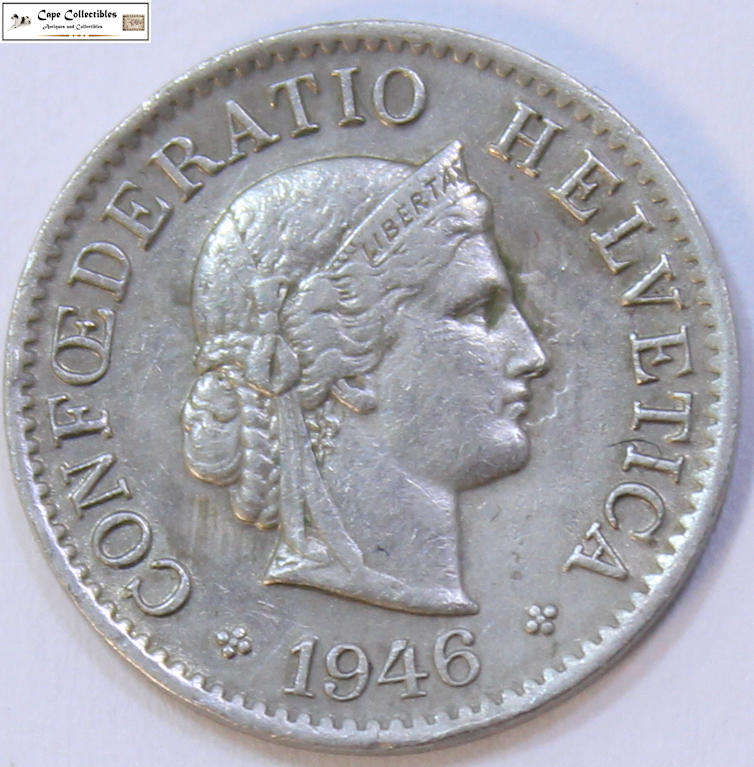 Switzerland 5 Rappen 1946 Coin Circulated