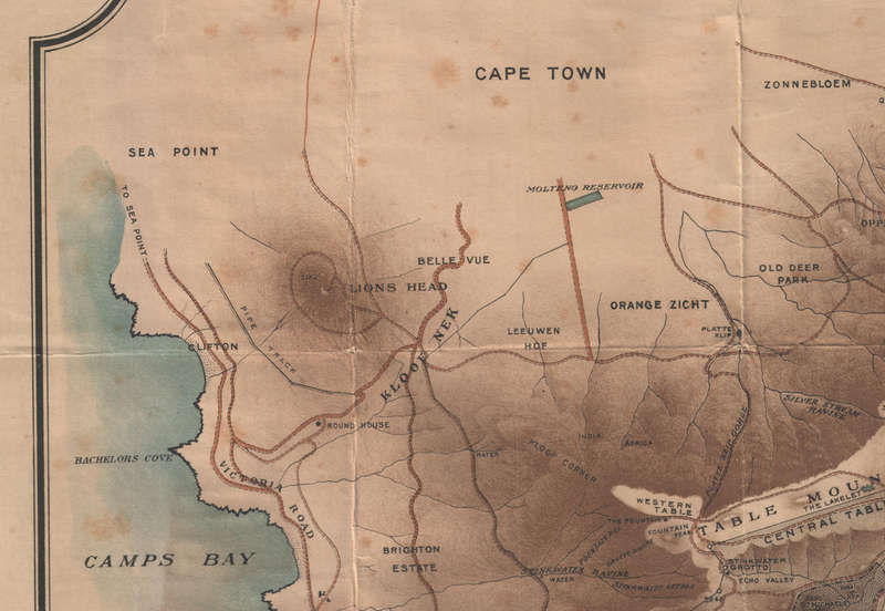 Digital Map Table Mountain 1908 Digital Download
