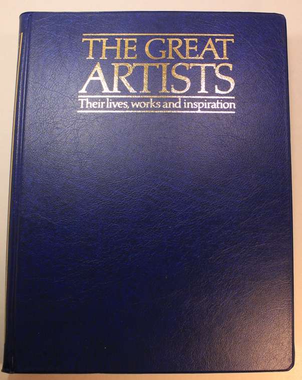 Set of Marshall Cavendish The Great Artists Series Magazines in Hard Cover Binder -Vol 1 of 8 Volume