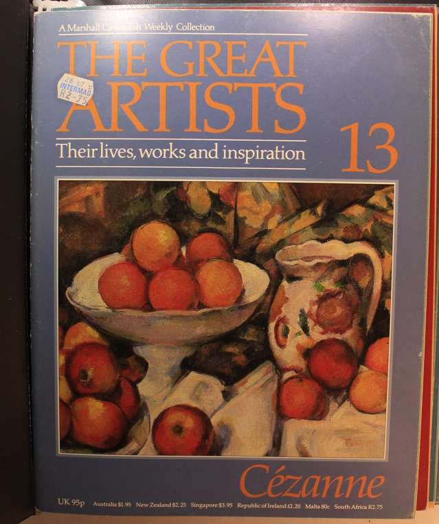 Set of Marshall Cavendish The Great Artists Series Magazines in Hard Cover Binder -Vol 2 of 8 Volume