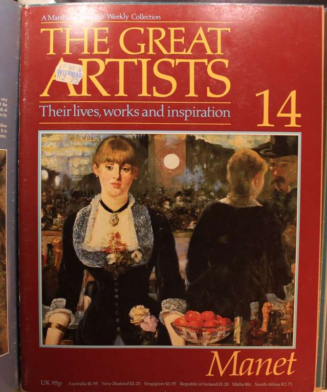 Set of Marshall Cavendish The Great Artists Series Magazines in Hard Cover Binder -Vol 2 of 8 Volume