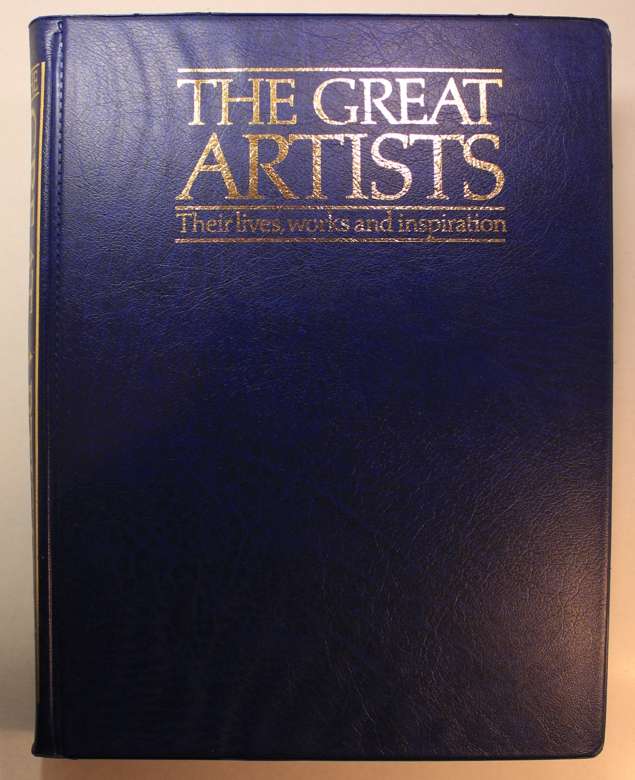 Set of Marshall Cavendish The Great Artists Series Magazines in Hard Cover Binder -Vol 3 of 8 Volume