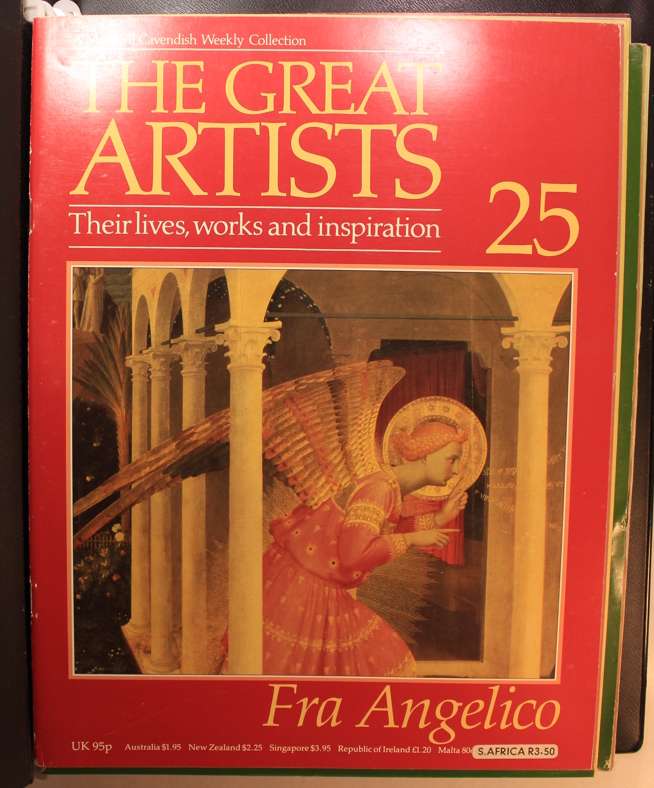 Set of Marshall Cavendish The Great Artists Series Magazines in Hard Cover Binder -Vol 3 of 8 Volume