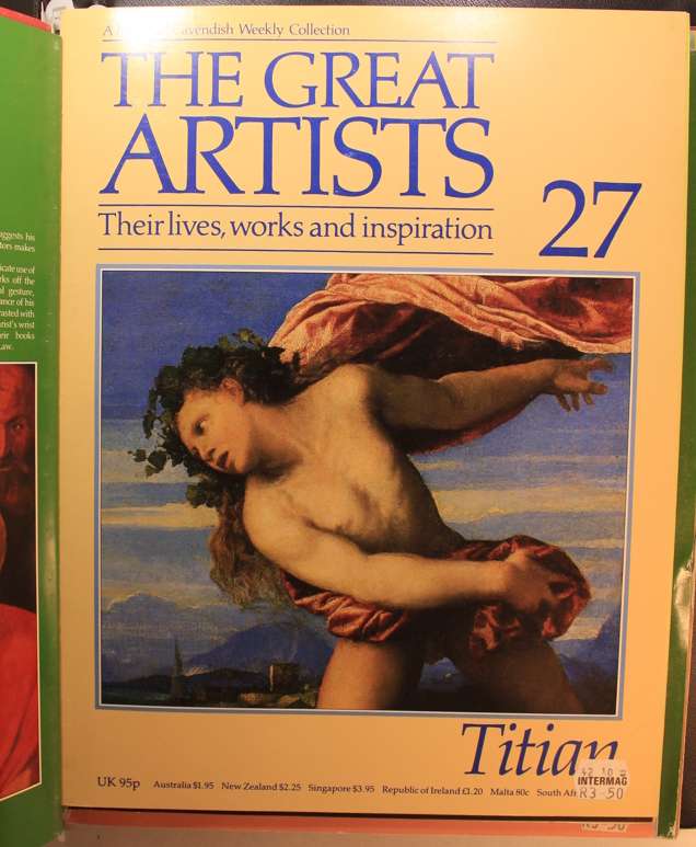 Set of Marshall Cavendish The Great Artists Series Magazines in Hard Cover Binder -Vol 3 of 8 Volume