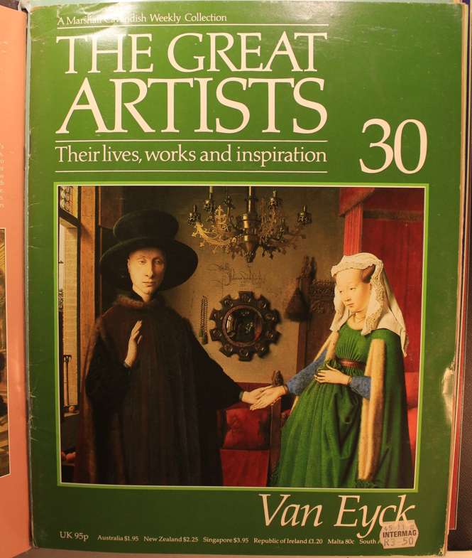 Set of Marshall Cavendish The Great Artists Series Magazines in Hard Cover Binder -Vol 3 of 8 Volume