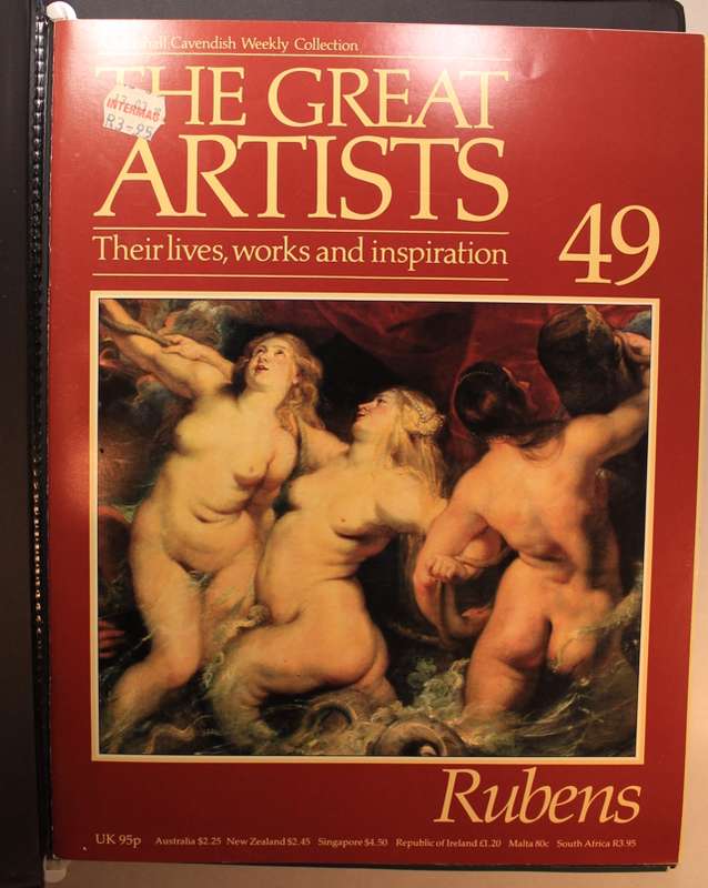 Set of Marshall Cavendish The Great Artists Series Magazines in Hard Cover Binder -Vol5 of 8 Volumes