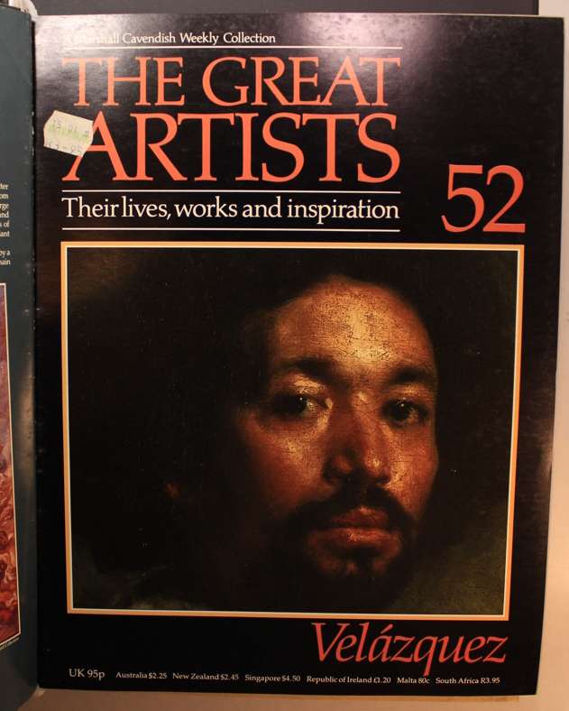 Set of Marshall Cavendish The Great Artists Series Magazines in Hard Cover Binder -Vol5 of 8 Volumes