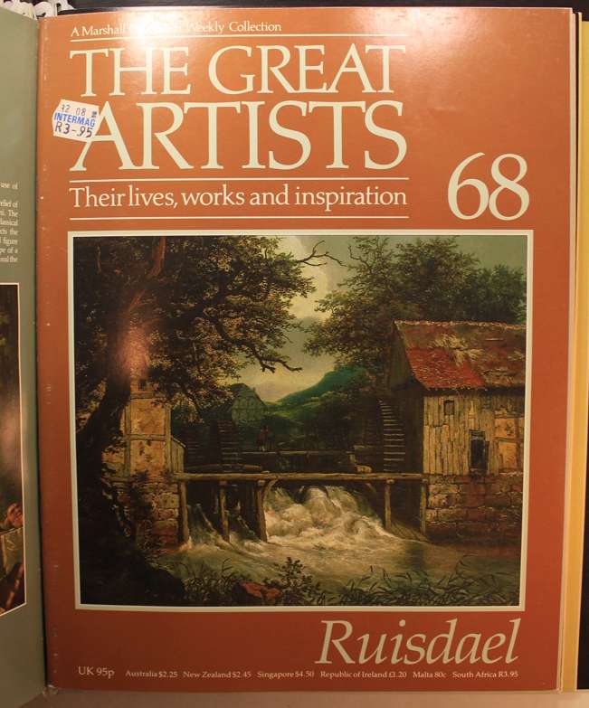 Set of Marshall Cavendish The Great Artists Series Magazines in Hard Cover Binder -Vol 6 of 8 Volume