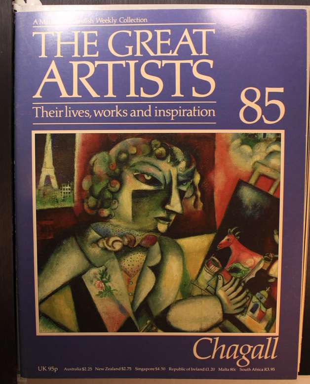 Set of Marshall Cavendish The Great Artists Series Magazines  Hard Cover Binder -Vol 8 of 8 Volumes