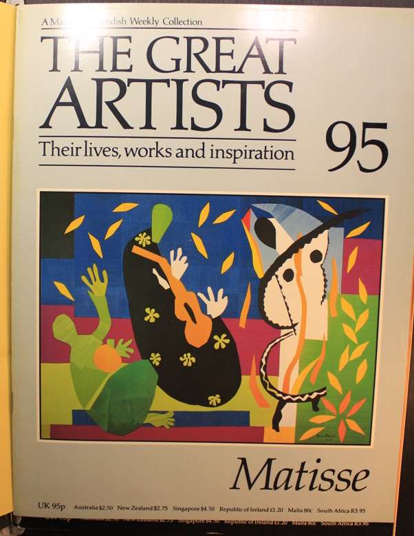Set of Marshall Cavendish The Great Artists Series Magazines  Hard Cover Binder -Vol 8 of 8 Volumes