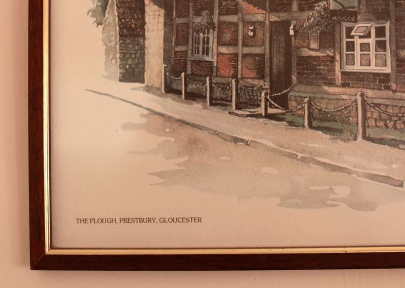 The Plough, Prestbury, Gloucester by Ted Hoefsloot Reproduction Print Framed