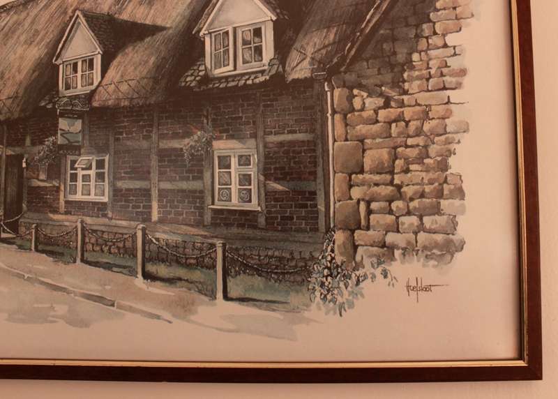 The Plough, Prestbury, Gloucester by Ted Hoefsloot Reproduction Print Framed