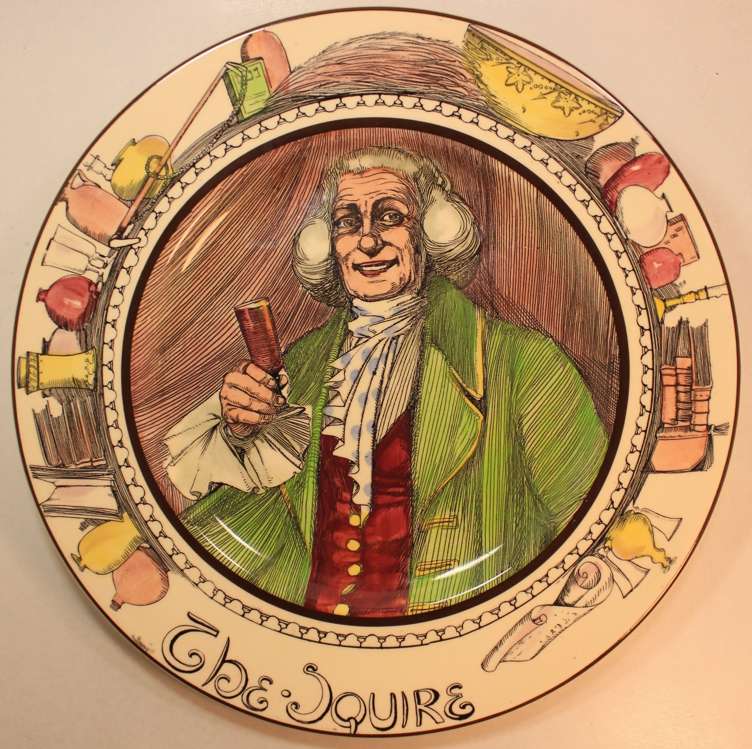 Vintage Royal Doulton Decorative Plate "The Squire" D6284 The Professionals Series 6000