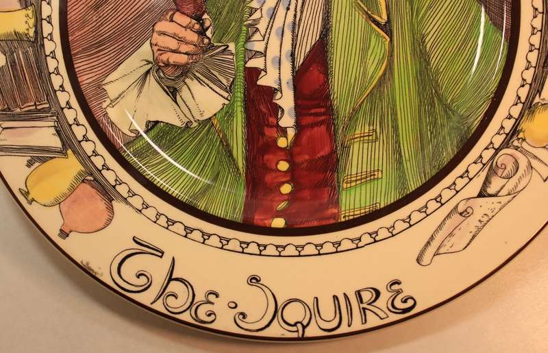Vintage Royal Doulton Decorative Plate "The Squire" D6284 The Professionals Series 6000