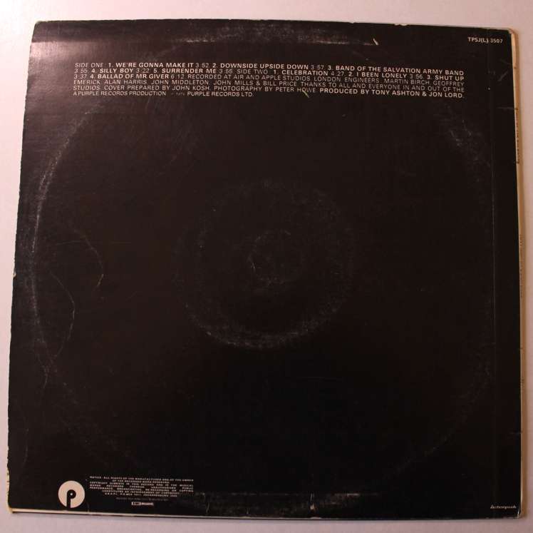 Tony Ashton & Jon Lord First Of The Big Bands Vinyl LP