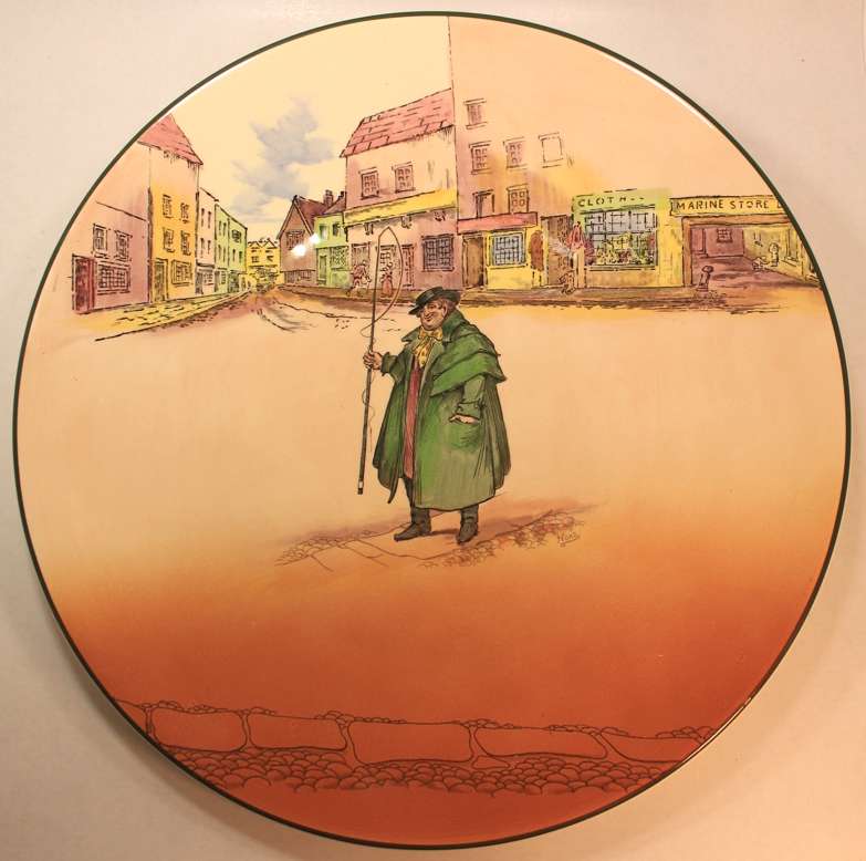 Vintage Royal Doulton Dickens Ware "Tony Weller" D6327 Charger Plate