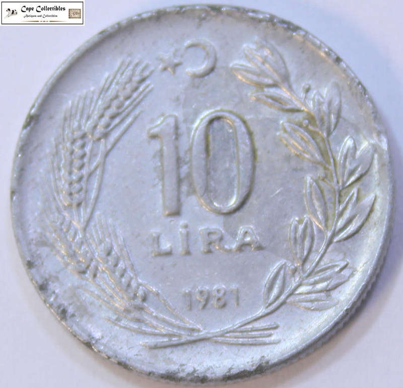Turkiye 10 Lira 1981 Coin Circulated