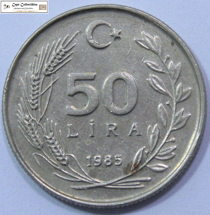 Turkiye 50 Lira 1985 Coin Circulated