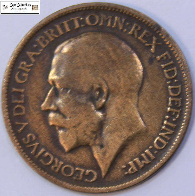 United Kingdom 1/2 Penny 1918 Coin Circulated