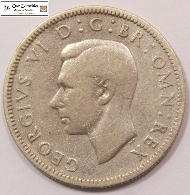 United Kingdom 1 Shilling 1941 Scottish Crest Coin Circulated