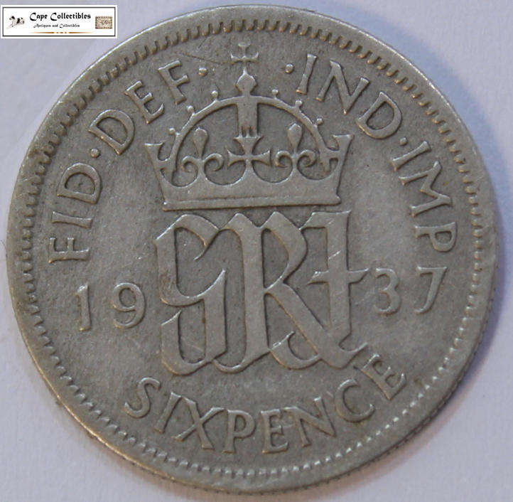 United Kingdom 6 Pence 1937 Coin Circulated