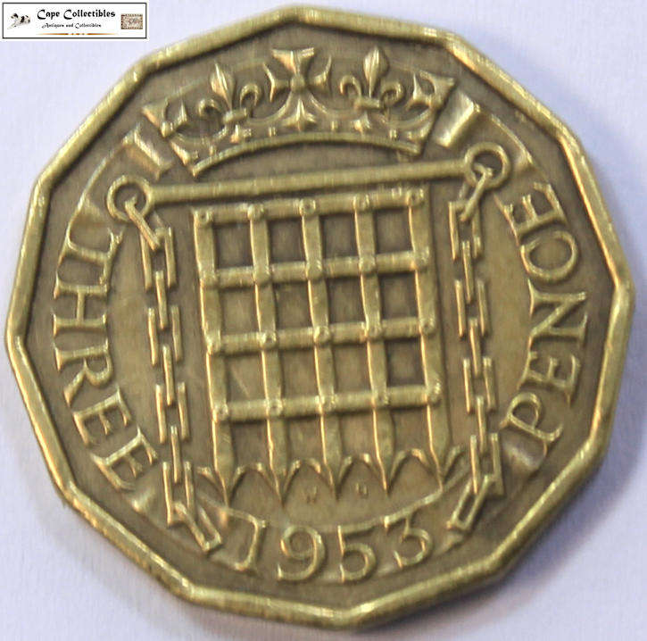 United Kingdom 3 Pence 1953 Coin Circulated